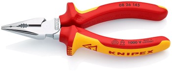 SZCZYPCE UNIWERSALNE Z OSTRO ZAKOŃCZONYMI SZCZĘKAMI PCV145MM KNIPEX KN 08 26 145