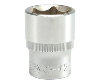 NASADKA KRÓTKA 6-KĄTNA CHROMOWANA 1/2'' 21MM YATO YT-1214