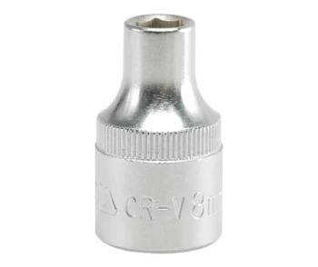 NASADKA KRÓTKA 6-KĄTNA CHROMOWANA 1/2'' 8MM YATO YT-1201