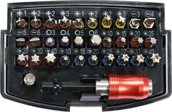 ZESTAW KOŃCÓWEK ŚRUBOKRĘTOWYCH 32SZT. YATO YT-04622