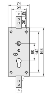 ZAMEK KASTEL-1 PIONOWY UN ZN K-1