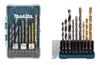 ZESTAW WIERTEŁ 9SZT. (BETON,DREWNO,METAL) MAKITA D-71962
