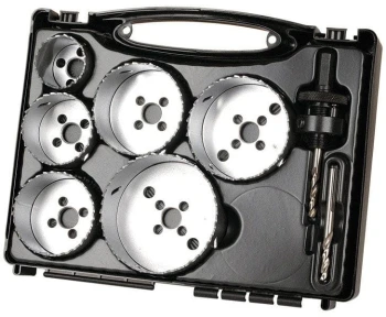 Zestaw otwornic BiM 40 - 86 mm - do inastalacji elektrycznych WOLFCRAFT 5423000