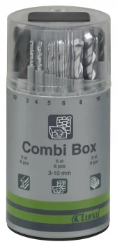 ZESTAW WIERTEŁ COMBI BOX 3-10MM. LUNA L-208730101