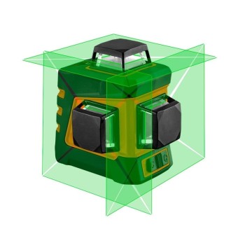 LASER PŁASZCZYZNOWY 20M 3D 360 ZIELONY, UCHWYT MAGNETYCZNY NEO 75-108