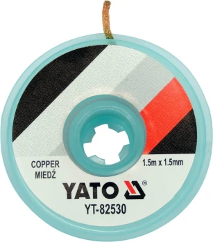 TAŚMA ROZLUTOWNICZA PLECIONKA MIEDZIANA 1.5MM*1.5M YATO YT-82530