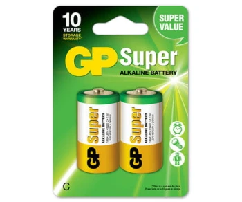 BATERIA SUPER ALKALINE LR14 1.5V 2 SZTUKI GP BATTERY GP14A-U2
