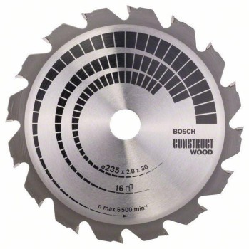 PIŁA TARCZOWA H CONSTRUCT WOOD 235*2.8*30/25Z16 BOSCH 2608640636