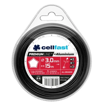 ŻYŁKA DO WYKASZARKI GWIAZDKA PREMIUM 3.0MM 15M CELL-FAST C 35-056