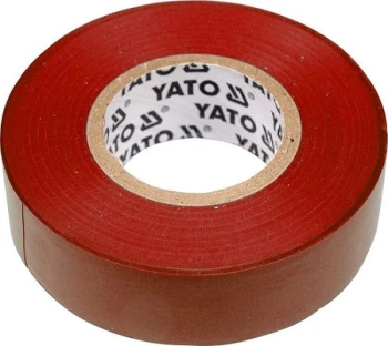TAŚMA ELEKTROIZOLACYJNA 19MM*20M CZERWONA YATO YT-8166