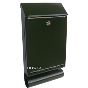 SKRZYNKA NA LISTY Z TUBĄ A-4T OLIWKOWA METALBUD SKL A4496