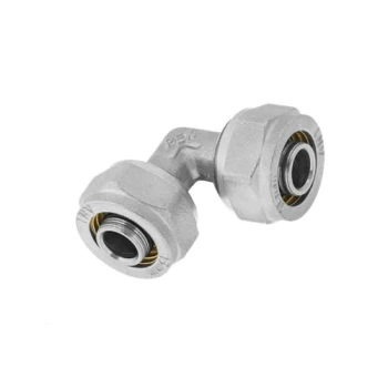 KOLANO 90 PEX/PEX 16*16*2 WKŁADKA ALUMINIOWA SILVER UN H/PA-34-002N