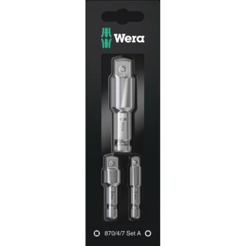 ZESTAW ADAPTERÓW DO KLUCZY NASAD. 1/4'', 3/8'', 1/2'' WERA W05073200001