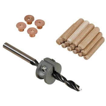 ZESTAW: WIERTŁO, OGRANICZNIK GŁĘB. 4 ZNACZNIKI KOŁKI 6MM WOLFCRAFT 2916000