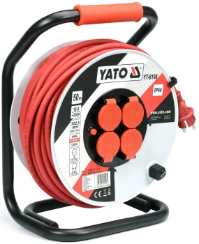 PRZEDŁUŻACZ BĘBNOWY 50M 4 GNIAZDA 3*2.5MM2 YATO YT-8108