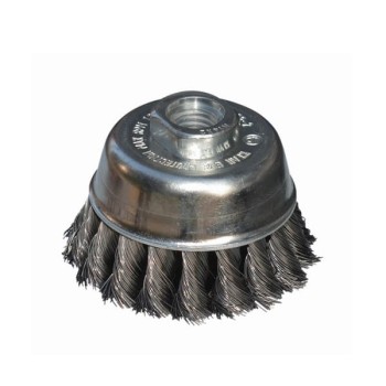 Szczotka doczołowa 65 mm/M14 - drut splatany 0,35 mm ABRABORO 99040009