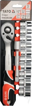 ZESTAW KLUCZY NASADOWYCH 1/2'' 12 CZĘŚCI YATO YT-38821