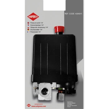WYŁĄCZNIK CIŚNIENIOWY 1/4'' 230V 6 BAR AIRPRESS AP 4304011