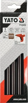 WKŁADY KLEJOWE 11,2X200MM 5SZT BRĄZ YATO YT-82439