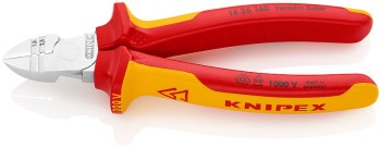 SZCZYPCE TNĄCE BOCZNE DO ŚCIĄGANIA IZOLACJI 160MM KNIPEX KN 14 26 160