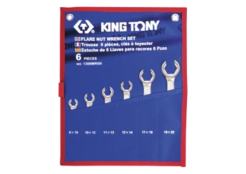 ZESTAW KLUCZY DO PRZEWODÓW HAMULCOWYCH 6 CZĘŚCI 8-22MM KING TONY KY1306MRN