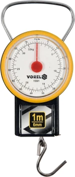 WAGA SPRĘŻYNOWA 32KG Z MIARKĄ ZWIJANĄ VOREL W-15301