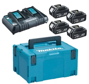 ZESTAW ZASILAJĄCY 18V MAKPAC (4*BL1850+DC18RD) MAKITA 197626-8*