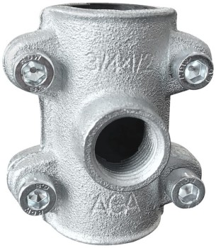 AGA OBEJMA NAPRAWCZA OBD 3/4X1/2' Z WYJŚCIEM BOCZNYM UN OBD32