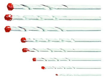 WIERTŁA DO BETONU 3-10MM KOMPLET 8 SZTUK TOP TOOLS 60H508