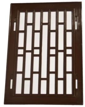 KRATKA PLASTIKOWA Z RAMKĄ METALOWĄ 14*21CM BRĄZOWA UN KRA 14*21 BR