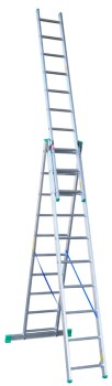 DRABINA ALUMINIOWA 3-ELEMENTOWA 675CM 10+10+10 SZCZEBLI DRABEX DR4210