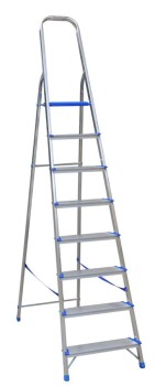 DRABINA ALUMINIOWA WOLNOSTOJĄCA 250CM 7 STOPNI + PODEST DRABEX DR1107