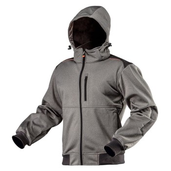 KURTKA SOFTSHELL Z KAPTUREM ODPINANYM, ROZMIAR M NEO 81-551M