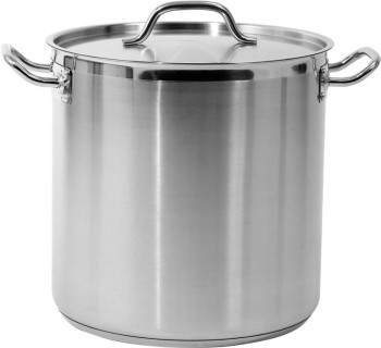 GARNEK WYSOKI Z POKRYWKĄ ZE STALI NIERDZEWNEJ 32X32CM,25.7L. YATO GASTRO YG-00006