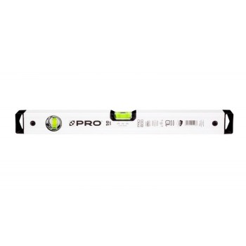 POZIOMICA BIAŁA WSKAŹNIK POZIOMU I PIONU SPADEK 2% 60 CM PRO 100-AB-060