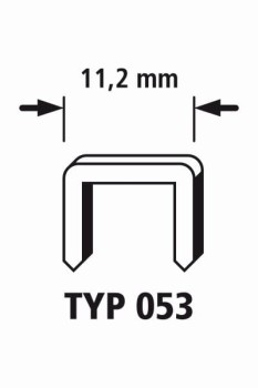 Zszywki 53/8 stal 3000 szt. WOLFCRAFT 7017000