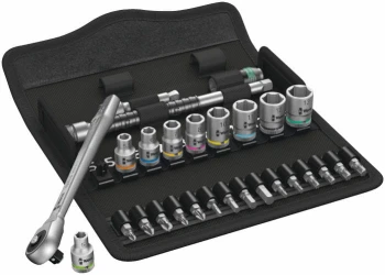 ZESTAW KLUCZY NASADOWYCH 1/4'' ZYLKOP 5-13MM, 28 CZ. WERA W05004017001