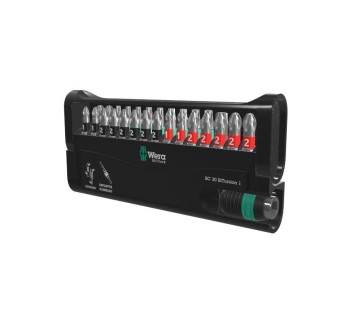 ZESTAW BITÓW 30 SZTUK Z UCHWYTEM RAPIDAPTOR BIT-CHECK WERA W05057430001