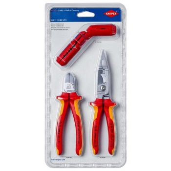 ZESTAW NARZĘDZI DO PRAC ELEKTROINSTALACYJNYCH 3SZT. KNIPEX KN 00 31 30B
