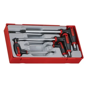 ZESTAW KLUCZY TRZPIENIOWYCH SZEŚCIOKĄTNYC Z RĘKOJEŚCIĄ 7SZT. TENG TOOLS L-68930106
