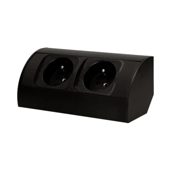 GNIAZDO MEBLOWE 2X2P+Z CZARNE ORNO ON-AE-1303/B