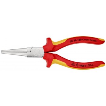 SZCZYPCE PŁASKIE WYDŁUŻONE IZOLOWANE 160MM KNIPEX KN 30 36 160
