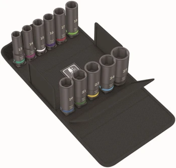 ZESTAW KLUCZY NASADOWYCH IMPAKTOR DEEP SET 1, 11CZ. WERA W05004841001