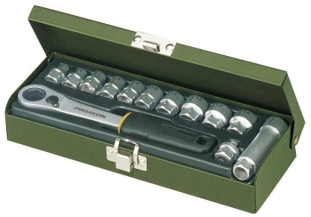 ZESTAW NASADEK 1/4'' Z GRZECHOTKĄ PRZELOTOWĄ, 13CZ. PROXXON L/PR23602