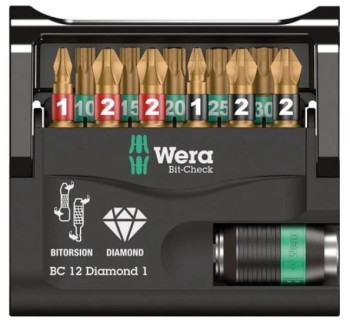 ZESTAW BITÓW BIT-CHECK 12 DIAMOND 1, 12 CZ. WERA W05057421001