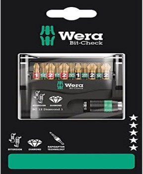 ZESTAW BITÓW BIT-CHECK 12 DIAMOND 1 SB, 12 CZ. WERA W05136392001