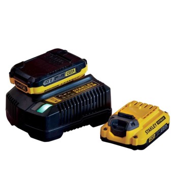 ZESTAW ZASILAJĄCY 18V V20 ŁADOWARKA + 2*2.0AH STANLEY S/SFMCB12D2