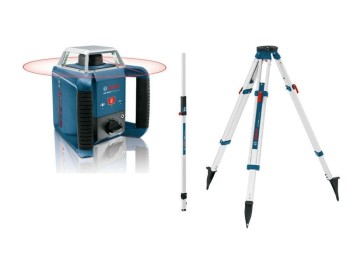 LASER ROTACYJNY GRL400H+STATYW BT170 +ŁATA NIWELACYJNA GR240 BOSCH 61599403U