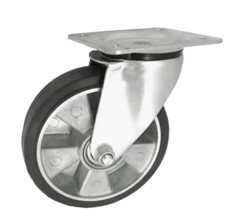 KOŁO ALUMINIUM-GUMA 180MM, OBUDOWA SKRĘTNA A52G UN KL180 A52G