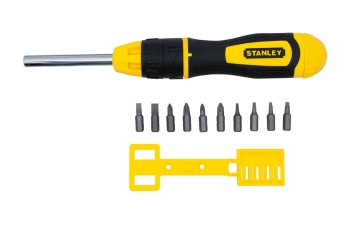 WKRĘTAK MULTIBIT Z GRZECHOTKĄ + 10 KOŃCÓWEK [K] STANLEY S/68-010-0